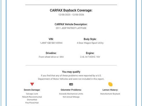 Used 2011 Jeep Patriot Latitude image 46