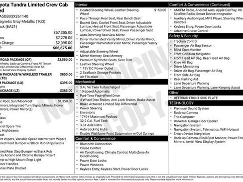 Used 2025 Toyota Tundra Limited w/ TRD Off-Road Package image 13