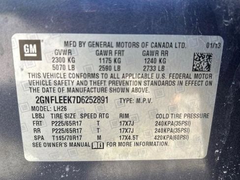 Used 2013 Chevrolet Equinox LT w/ Driver Convenience Package AWD/4WD image 12