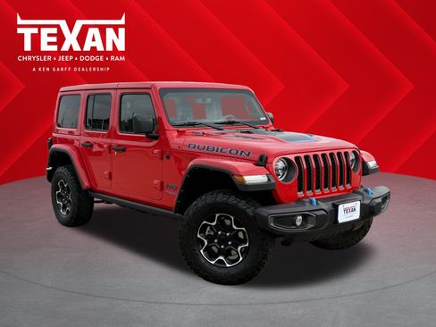 Used 2022 Jeep Wrangler Unlimited Rubicon 4xe w/ Cold Weather Group image 1