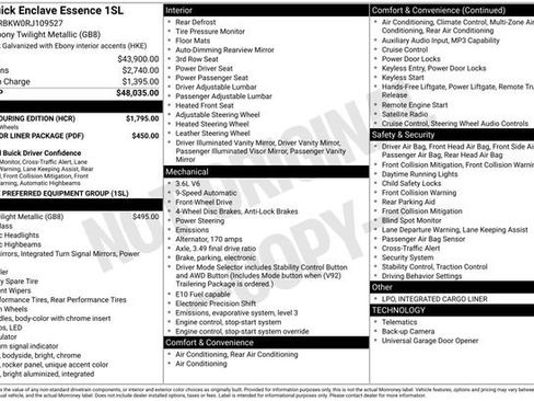 Used 2024 Buick Enclave Essence w/ Sport Touring Edition FWD image 9
