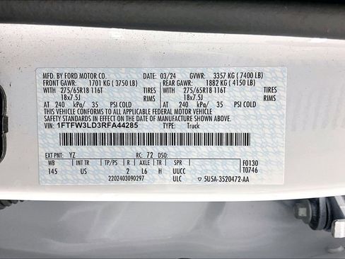 Certified 2024 Ford F150 XLT w/ Mobile Office Package AWD/4WD image 36