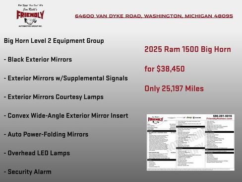 Used 2025 RAM 1500 Big Horn AWD/4WD image 6