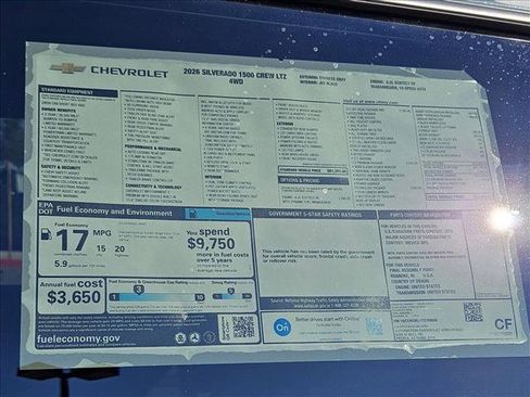 New 2026 Chevrolet Silverado 1500 LTZ image 16