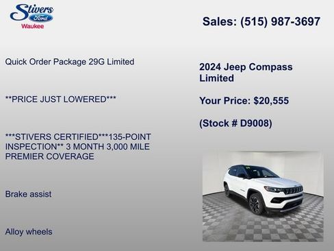 Used 2024 Jeep Compass Limited AWD/4WD image 8