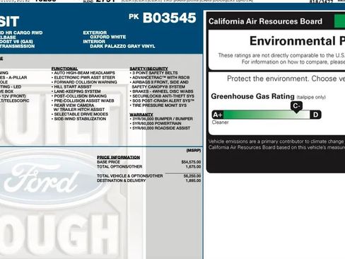 Used 2023 Ford Transit 350 148 High Roof Extended DRW image 2