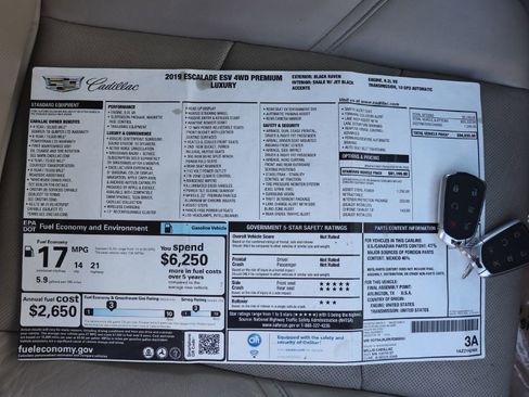 Used 2019 Cadillac Escalade ESV Premium Luxury image 93