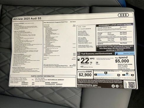 New 2025 Audi S5 Prestige image 15