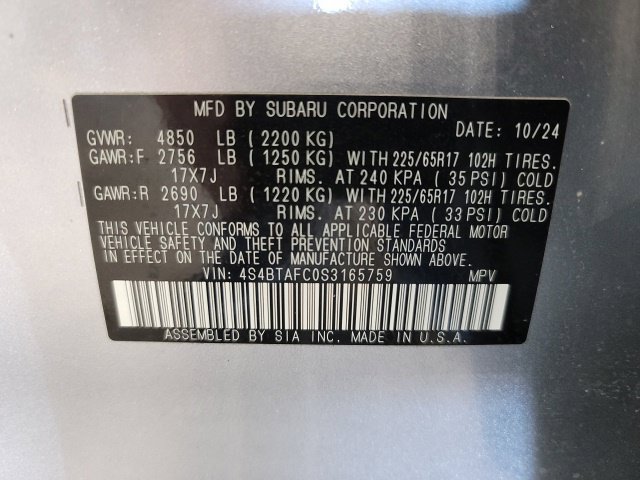 Used 2025 Subaru Outback Premium w/ Popular Package #1A AWD/4WD image 18