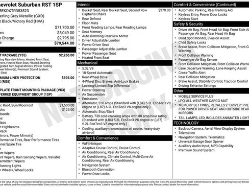 New 2026 Chevrolet Suburban RST w/ Comfort Package RWD image 18