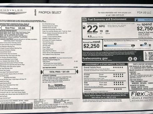 New 2026 Chrysler Pacifica Select image 14