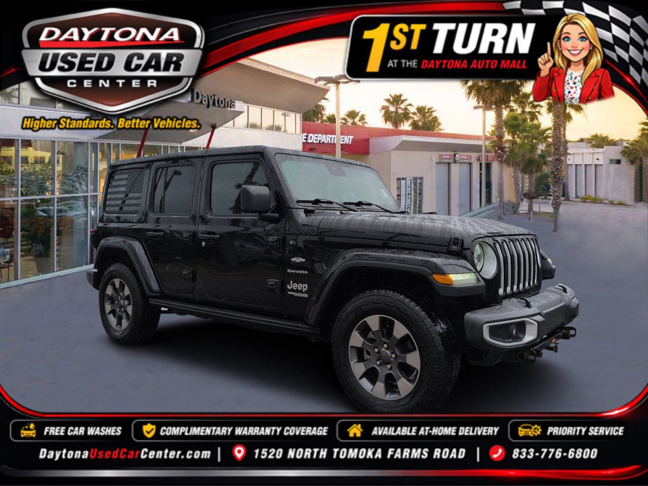 Used 2019 Jeep Wrangler Unlimited Sahara AWD/4WD image 1