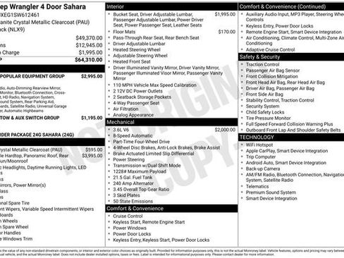 New 2025 Jeep Wrangler Unlimited Sahara AWD/4WD image 46