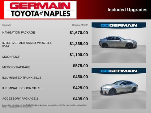 Used 2023 Lexus IS 350 F Sport w/ Navigation Package RWD image 5