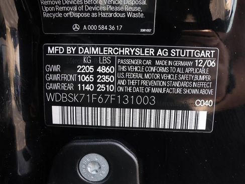 Used 2007 Mercedes-Benz SL 550 image 35