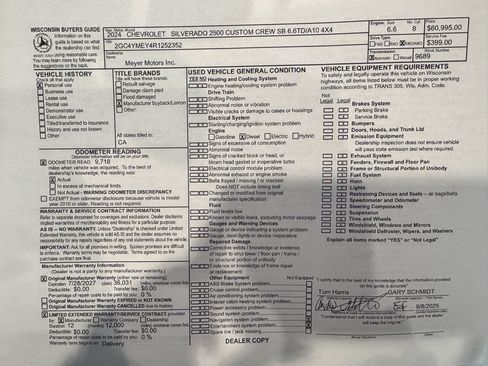 Used 2024 Chevrolet Silverado 2500 Custom w/ Custom Value Package image 28