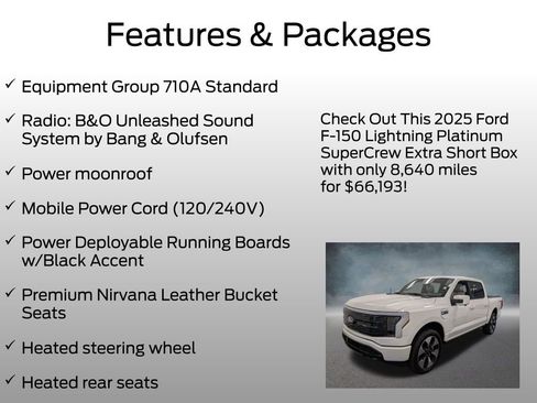 Used 2025 Ford F150 Lightning Platinum image 4