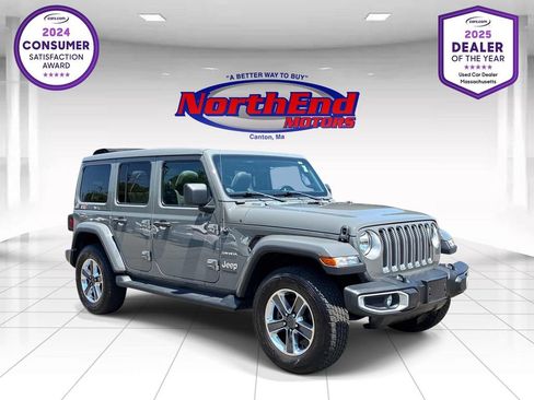 Used 2021 Jeep Wrangler Unlimited Sahara w/ Cold Weather Group AWD/4WD image 1