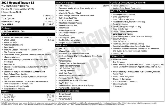 Certified 2024 Hyundai Tucson SE AWD/4WD image 10