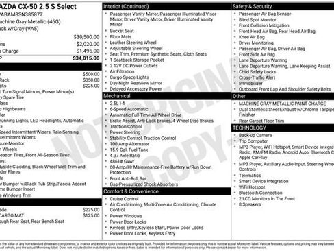 Certified 2025 MAZDA CX-50 AWD 2.5 S w/ Select Package image 6