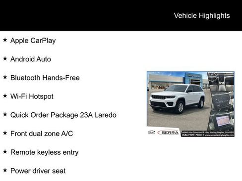 Used 2023 Jeep Grand Cherokee Laredo AWD/4WD image 4