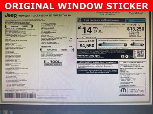 Certified 2025 Jeep Wrangler Unlimited Rubicon 392 image 3