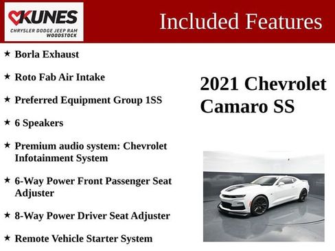 Used 2021 Chevrolet Camaro SS RWD image 3