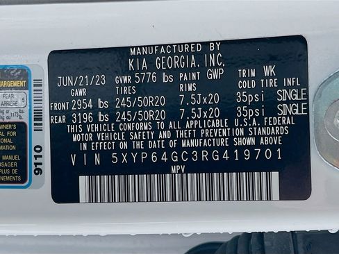 Used 2024 Kia Telluride S w/ S Sunroof Package FWD image 14