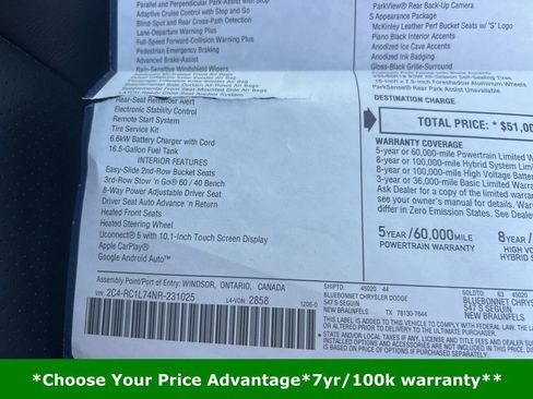 Certified 2022 Chrysler Pacifica Touring-L w/ S Appearance Package image 35