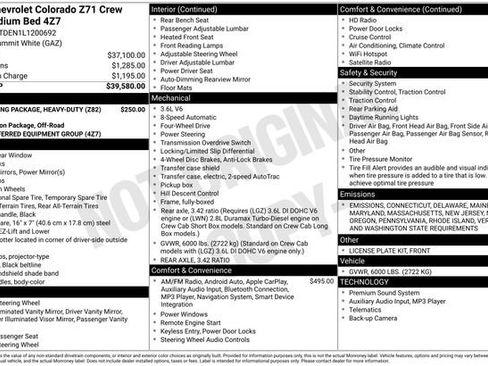 Certified 2020 Chevrolet Colorado Z71 image 33
