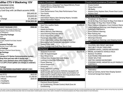 Used 2024 Cadillac CT5 V Blackwing w/ Driver Assist Package