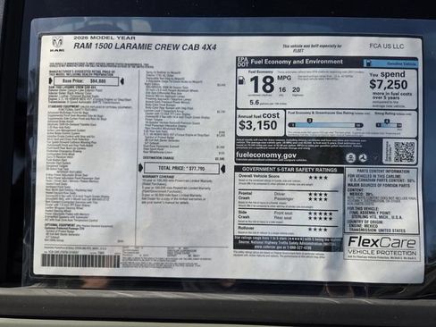 New 2026 RAM 1500 Laramie w/ Night Edition AWD/4WD image 3