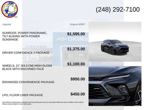 New 2026 Chevrolet Blazer RS w/ Driver Confidence II Package FWD image 5