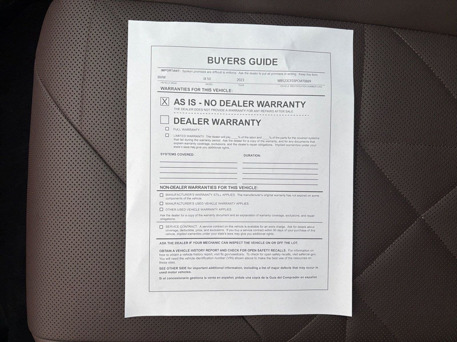 Used 2023 BMW iX xDrive50 w/ Premium Package AWD/4WD image 30