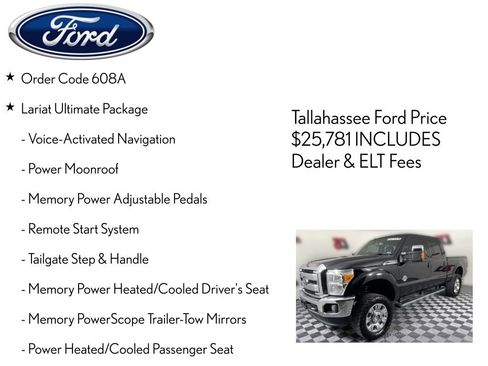 Used 2016 Ford F250 Lariat w/ Lariat Ultimate Package AWD/4WD image 6
