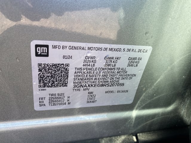 Certified 2024 Chevrolet Equinox LT w/ LPO, Floor Liner Package FWD image 25