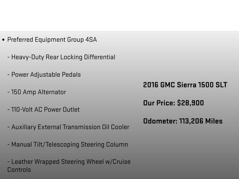 Used 2016 GMC Sierra 1500 SLT w/ All-Terrain Package AWD/4WD image 18