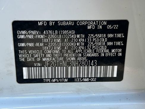 Certified 2022 Subaru Crosstrek 2.5i Limited w/ Moonroof Package 2 image 32