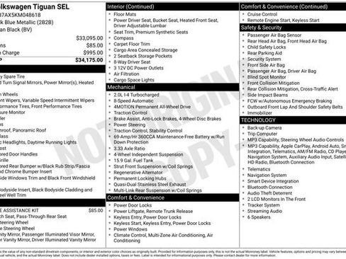 Used 2019 Volkswagen Tiguan SEL AWD/4WD image 15
