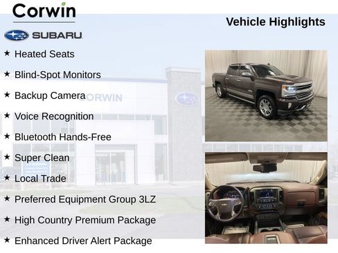 Used 2016 Chevrolet Silverado 1500 High Country w/ High Country Premium Package AWD/4WD image 11