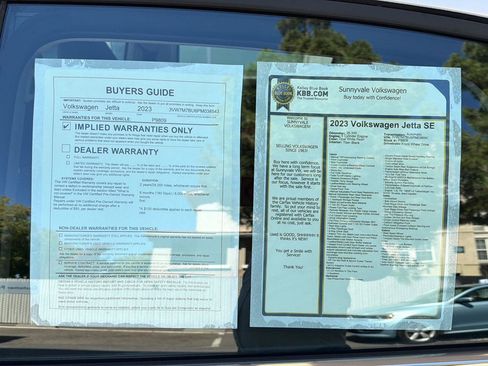 Certified 2023 Volkswagen Jetta SE w/ Panoramic Sunroof Package FWD image 14