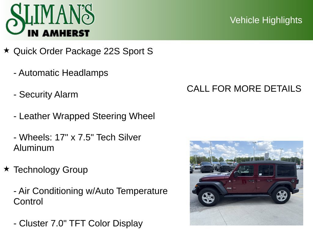 Used 2021 Jeep Wrangler Unlimited Sport AWD/4WD image 17