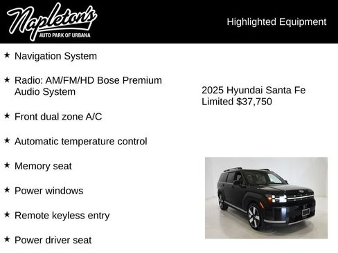 Used 2025 Hyundai Santa Fe Limited AWD/4WD image 16