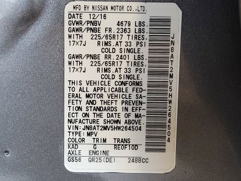 Used 2017 Nissan Rogue S AWD/4WD image 33