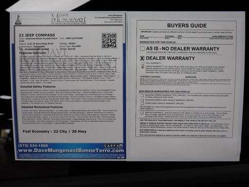 Used 2022 Jeep Compass Latitude w/ Convenience Group image 20