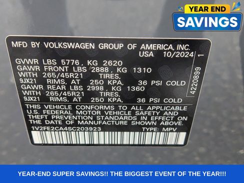 Used 2025 Volkswagen Atlas Cross Sport SEL Premium R-Line image 21