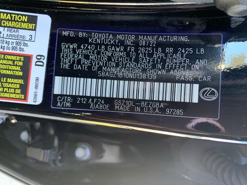 Used 2022 Lexus ES 350 F Sport image 36