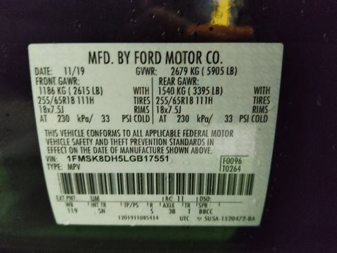 Used 2020 Ford Explorer XLT w/ Equipment Group 202A AWD/4WD image 33