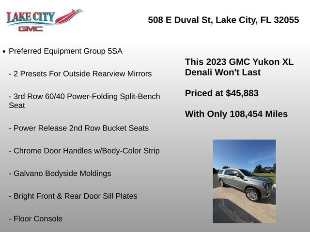 Used 2023 GMC Yukon XL Denali w/ LPO, Floor Liner Package RWD image 11