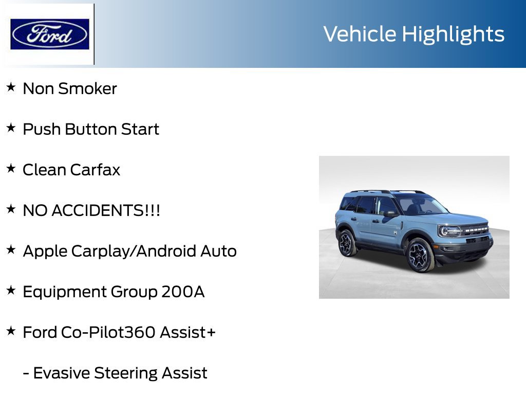Certified 2023 Ford Bronco Sport Big Bend w/ Convenience Package AWD/4WD image 14